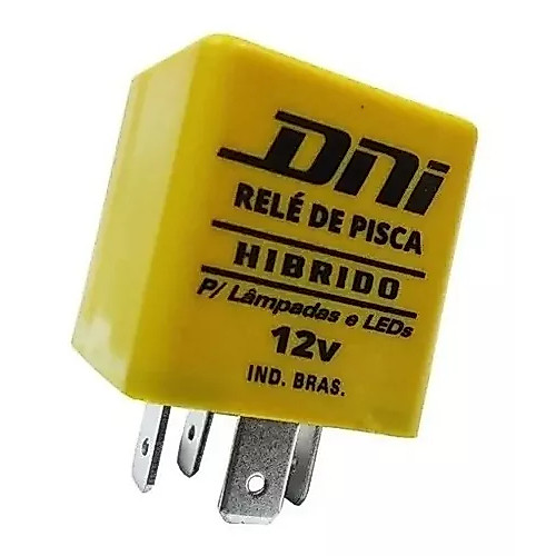 Rele Pisca 4 Terminais 12V para Lampadas LED - Com Suporte Híbrido
