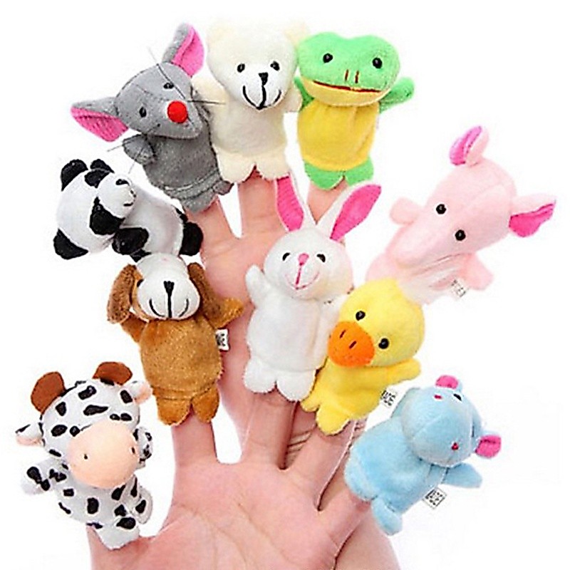 Conjunto De Bonecas De 10pcs Finger Dolls for Children Hand Toys Lap Babies Festas De Páscoa