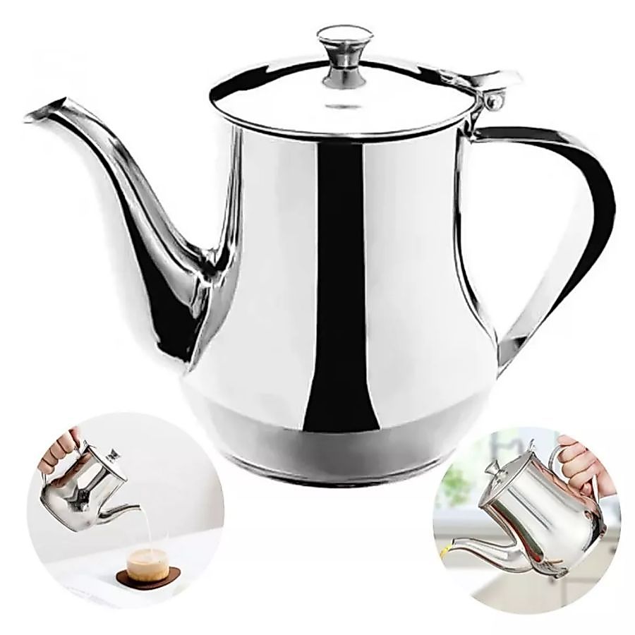 Bule De Inox Para Café Cha 420 Cafeteira Portátil Leiteira