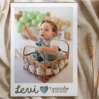 50 Lembrancinha Foto com Imã magnético 7x5,5 cm Não desbota -Festa de 1 ano-Aniversário infantil-dia dos namorados