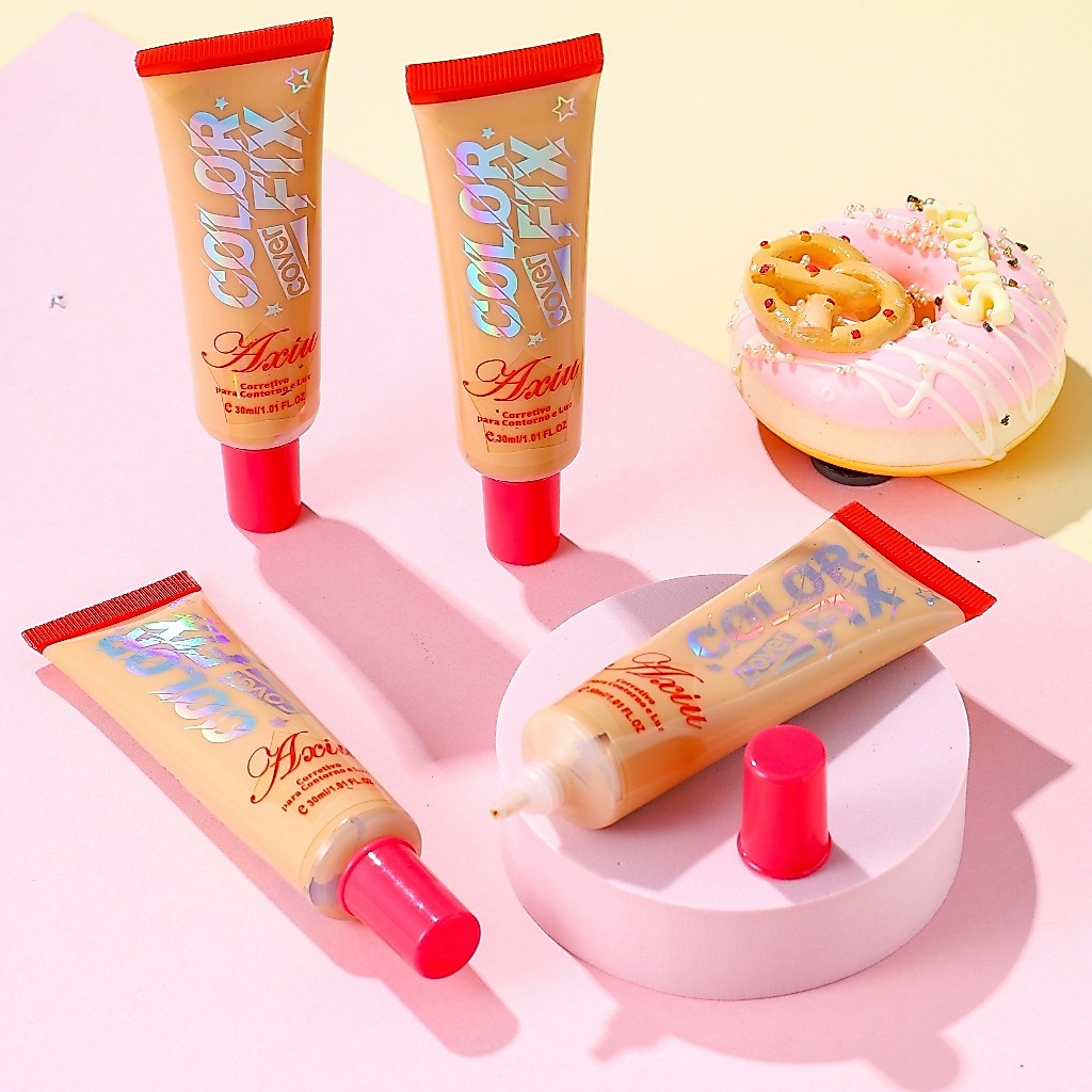 🌸AXIU🌸 Corretivo Lliquid à prova d'água de longa duração com controle de óleo