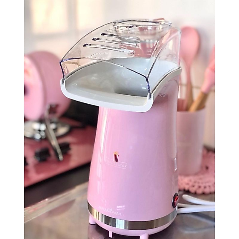 Pipoqueira Rosa Britânia Poplite Inox Sem Óleo BPI01RS 127V