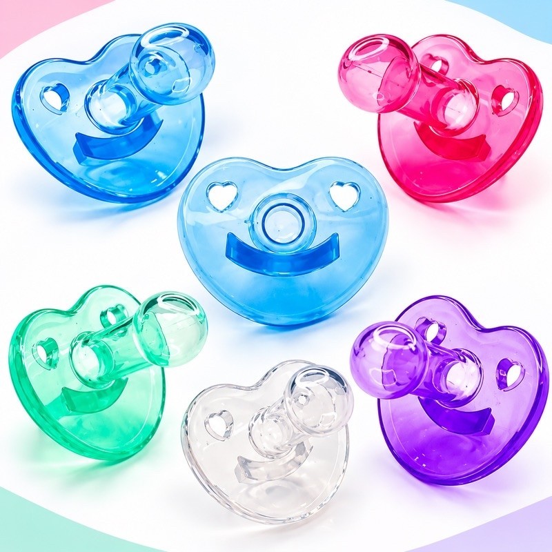 Chupetas Kit Com 3 Unidades Bico Redondo De Silicone Menina E Menino