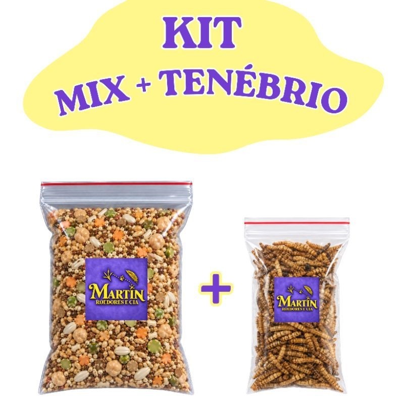 Mix de grãos e sementes balanceado + proteína, hamster, Gerbil, roedores