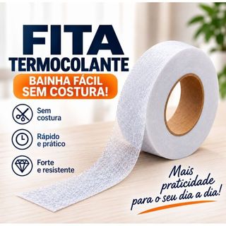 Bainha Mágica Fita Termocolante Autoadesiva para Bainha Instantânea Fita Dupla Face