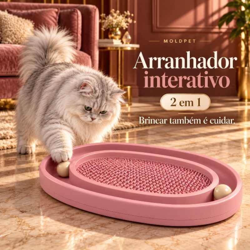Arranhador Gato Pet Animais Felino Brinquedo Relaxante Confortavel Anti Estresse Petshop Casa Divertido