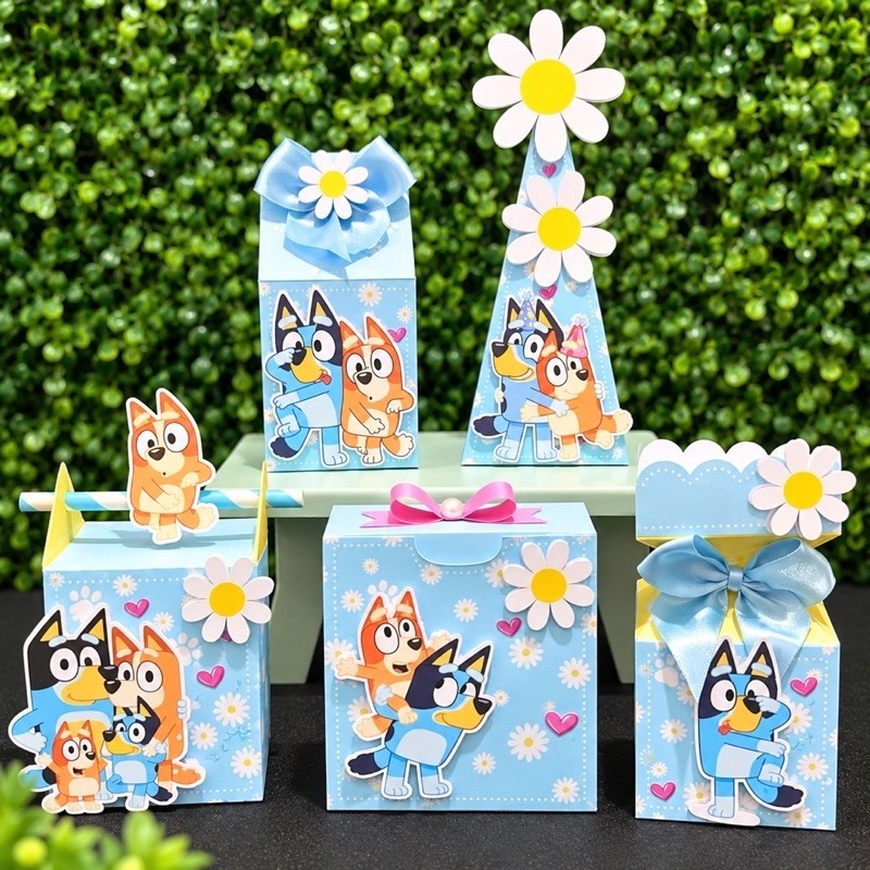 Kit Personalizado Bluey + BRINDE| Kit Caixas Bluey | Festa Infantil Bluey | Lembrancinha de Festa Bluey /Aniversário