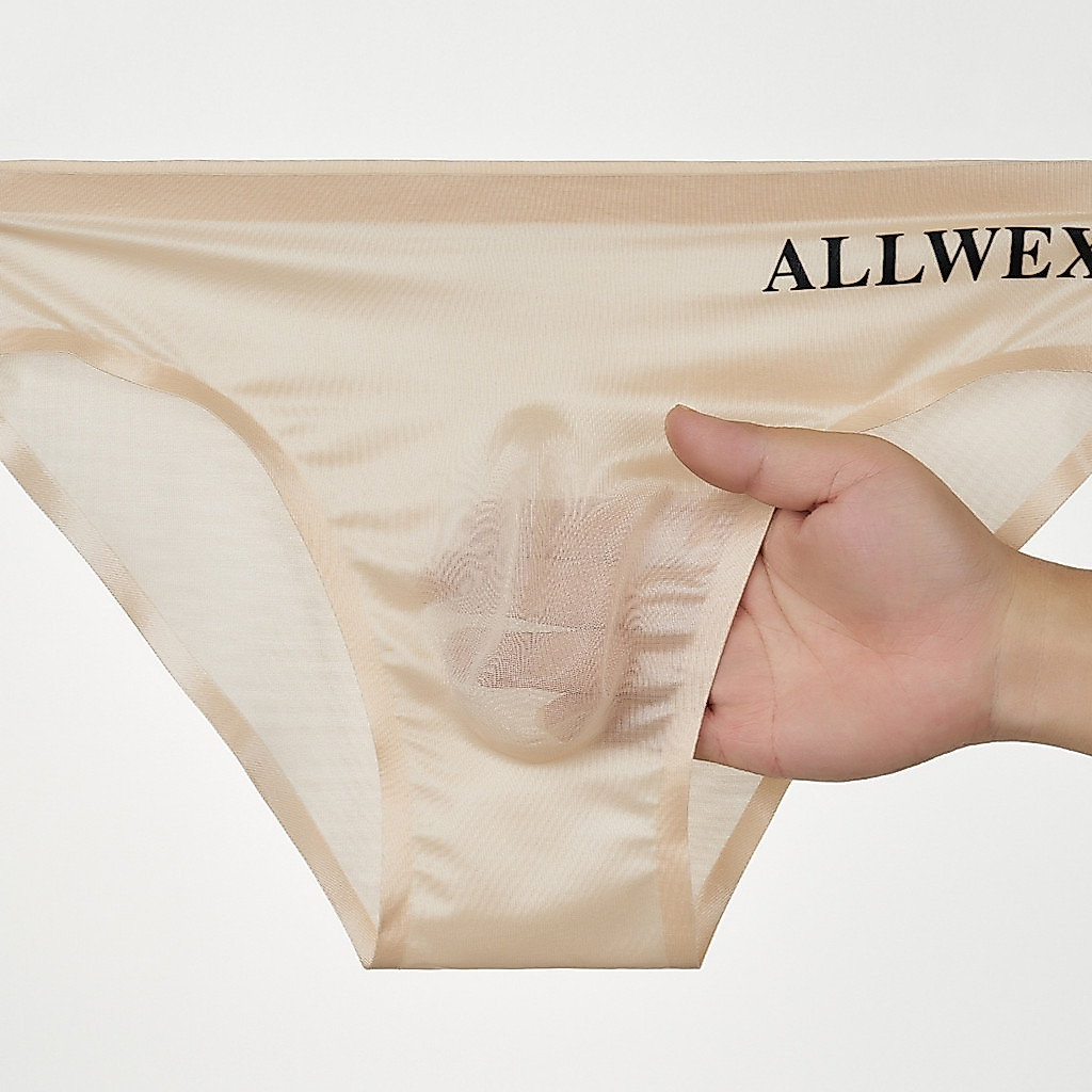 Cuecas masculinas embaladas com ovo, cuecas invisíveis respiráveis, verão, transparente, cintura baixa, letras finas, es