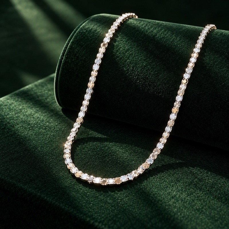 Corrente Abrilhantada em Prata 925 Elegante