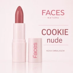 Batom Matte Faces 3,5g cor COOKIE NUDE NOVA EMBALAGEM