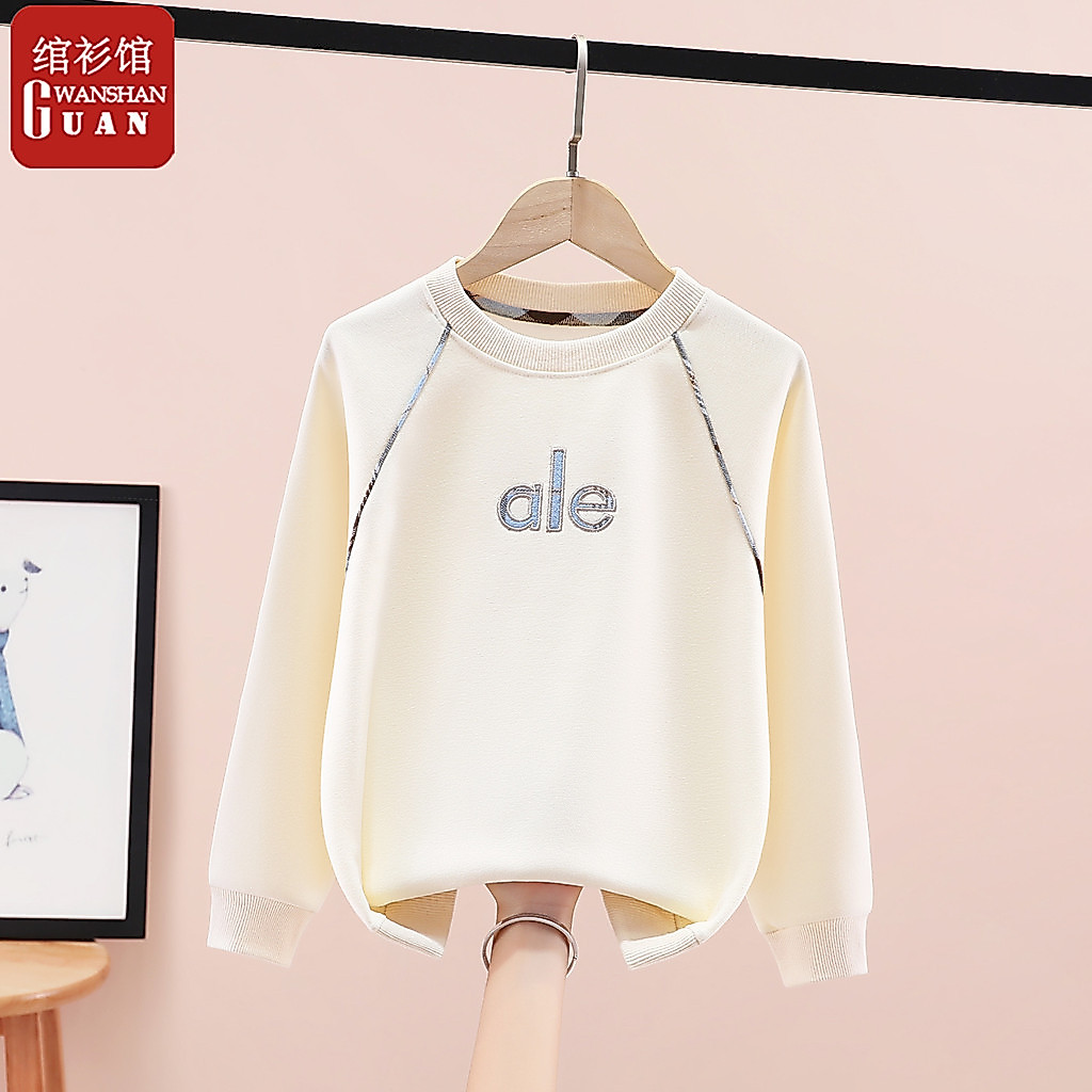 Moletom bonito para meninos primavera outono novo estilo médio grande crianças frito rua manga comprida camiseta topo me
