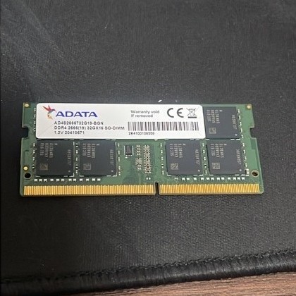 Memória RAM Notebook ADATA DDR4 32GB 2666Mhz