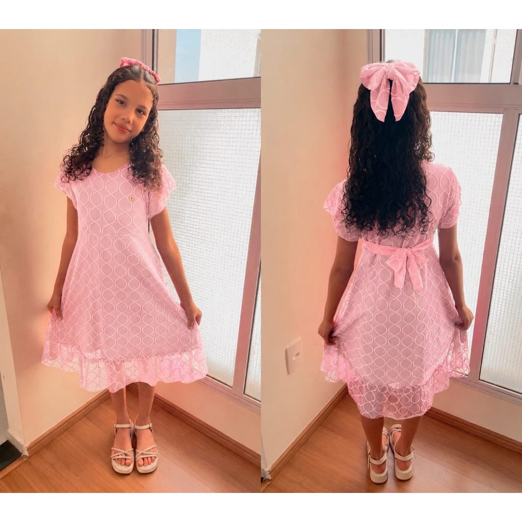 vestido infantil festa, vestido infantil midi, vestido infantil rosê, vestido infantil poá, vestido infantil elegante,