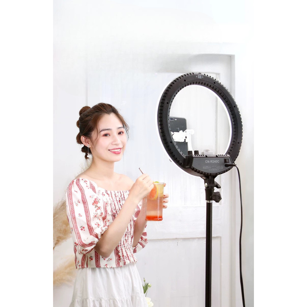 Ring Light LED Profissional com Tripé de Mesa Ajustável – Luz para Live, Vídeo, Maquiagem e Fotos