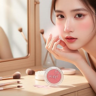 Blush Matte à Prova d’Água HISYI - Cor única, longa duração, suave para a pele, multi-tom…