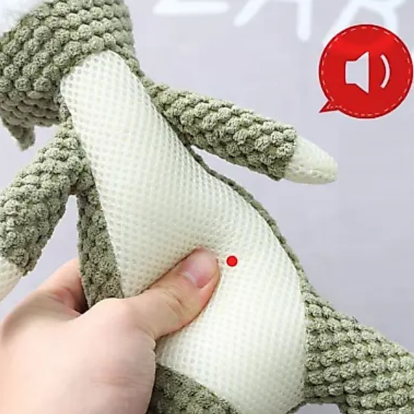 Pelúcia para cachorro com apito, brinquedo mordedor para animal, brinquedo pet, animal de estimação