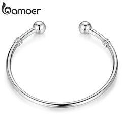 Pulseira Bamoer Hot & Bangle Com Contas Duplas Jóias Da Moda Pa3040