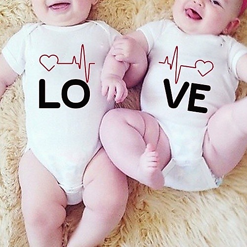 Body Personalizado Bebe Gemeos Love