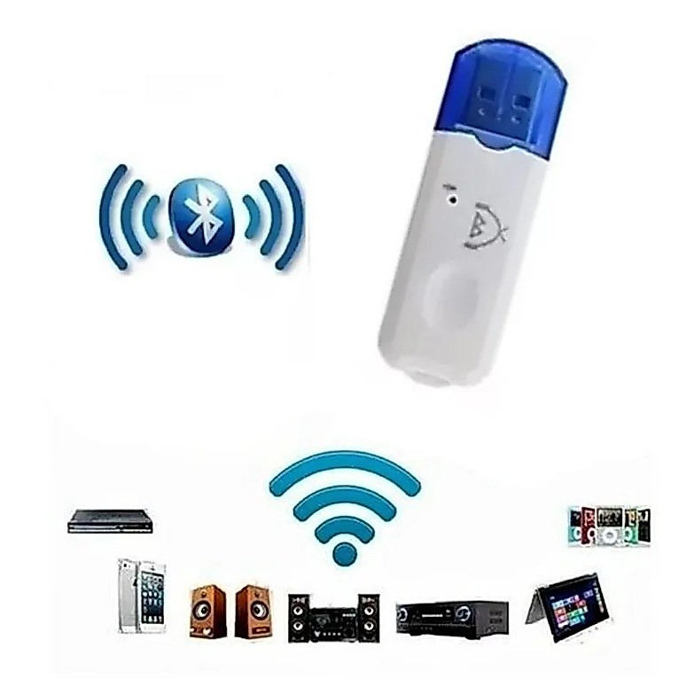 Adaptador Bluetooth USB Receptor de Áudio | Transmissor Wireless para Som, Carro, PC e Caixa de Som | Plug and Play
