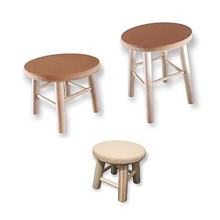 Trio Banquinhos 26 cm, 16 cm e 12 cm Banco Madeira Banqueta Mdf Cru Altura Pernas Reforçadas Pinus