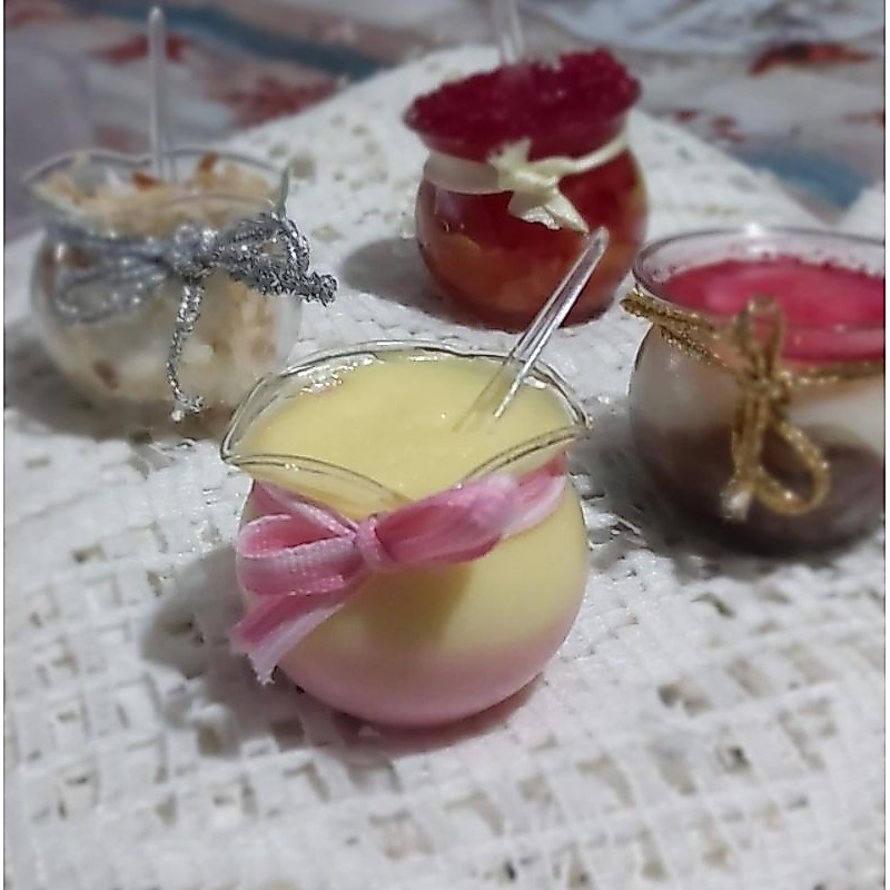 Potinho ou vasinho de vidro para doce de colher (120 unidades / 25 ml )