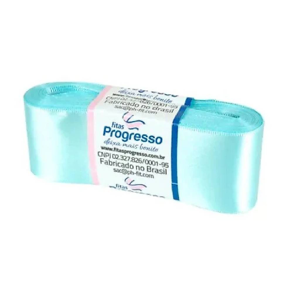 Fita de Cetim Progresso 38mm no9 10m 247 Azul Tiffany - 1un