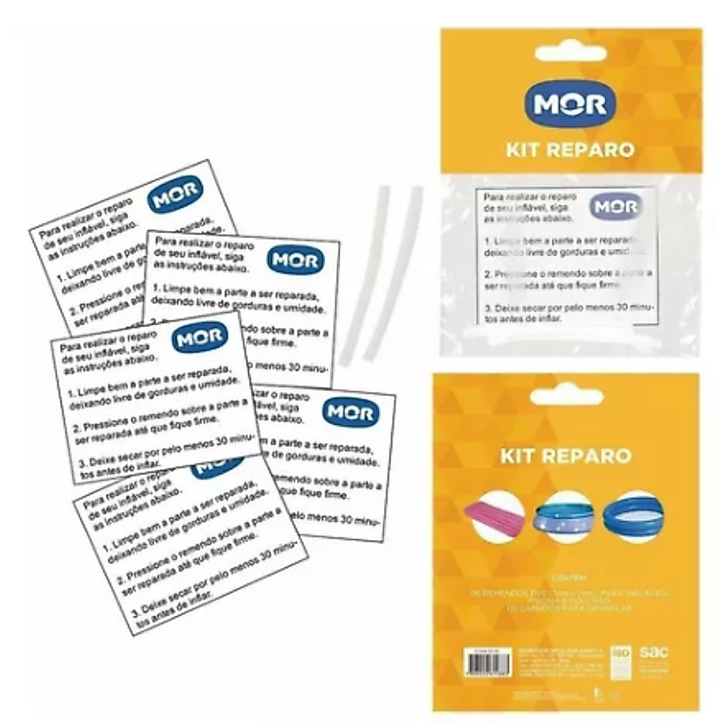 Kit Reparo Para Infláveis Piscinas Bóias Colchão - Mor