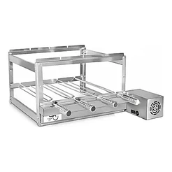 Churrasqueira gira grill giratoria 4 espeto inox bivolte -b