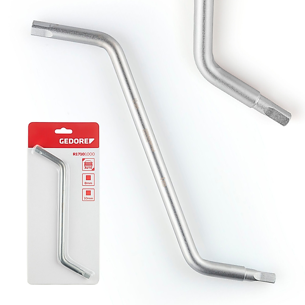 Chave Para Soltar Bujão De Óleo Encaixe Quadrado 8mm E 10mm Aço Crv Uso Profissi