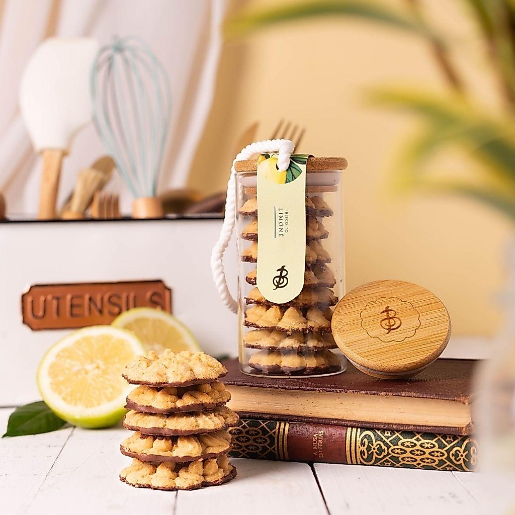 Biscoito Limonê Fubá Limão Siciliano Vidro | Biscoitê