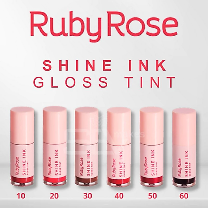 Lançamento Maquiagem Gloss Tint Shine Ink Linha Rosa - RUBY ROSE. — imagem 1