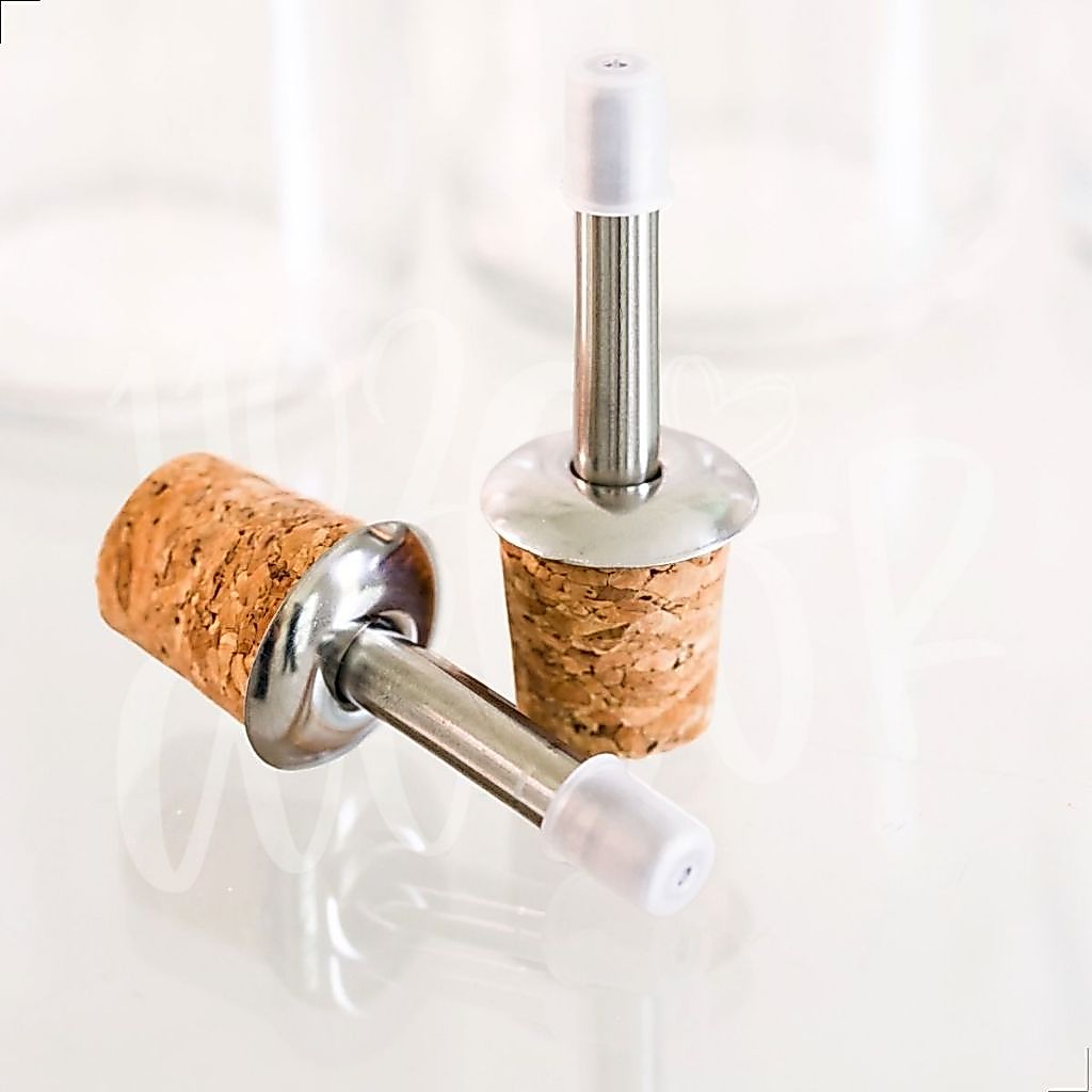 Bico Dosador Inox Com Rolha | Tampa P/ Garrafas Azeite| Óleo | Vinagre