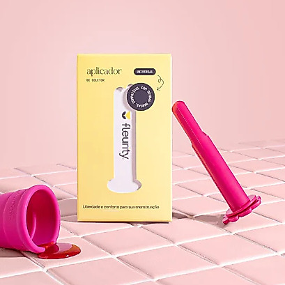 Aplicador de Coletor Menstrual Universal de Silicone Ecológico - Fleurity