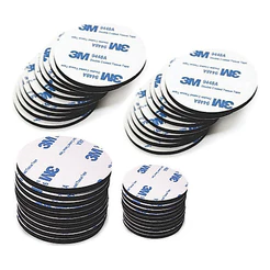 Fixadores Dupla Face Forte 3m 1,5mm - Redondos 30mm 10 Peças