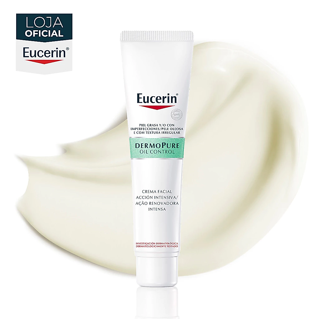 EUCERIN Creme Facial Antiacne Ação Renovadora Intensa Dermo Pure 40ml — imagem 1