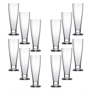 Copo de Vidro 300ml Nadir Figueredo Tulipa Cerveja Kit 12 Unidades Transparente