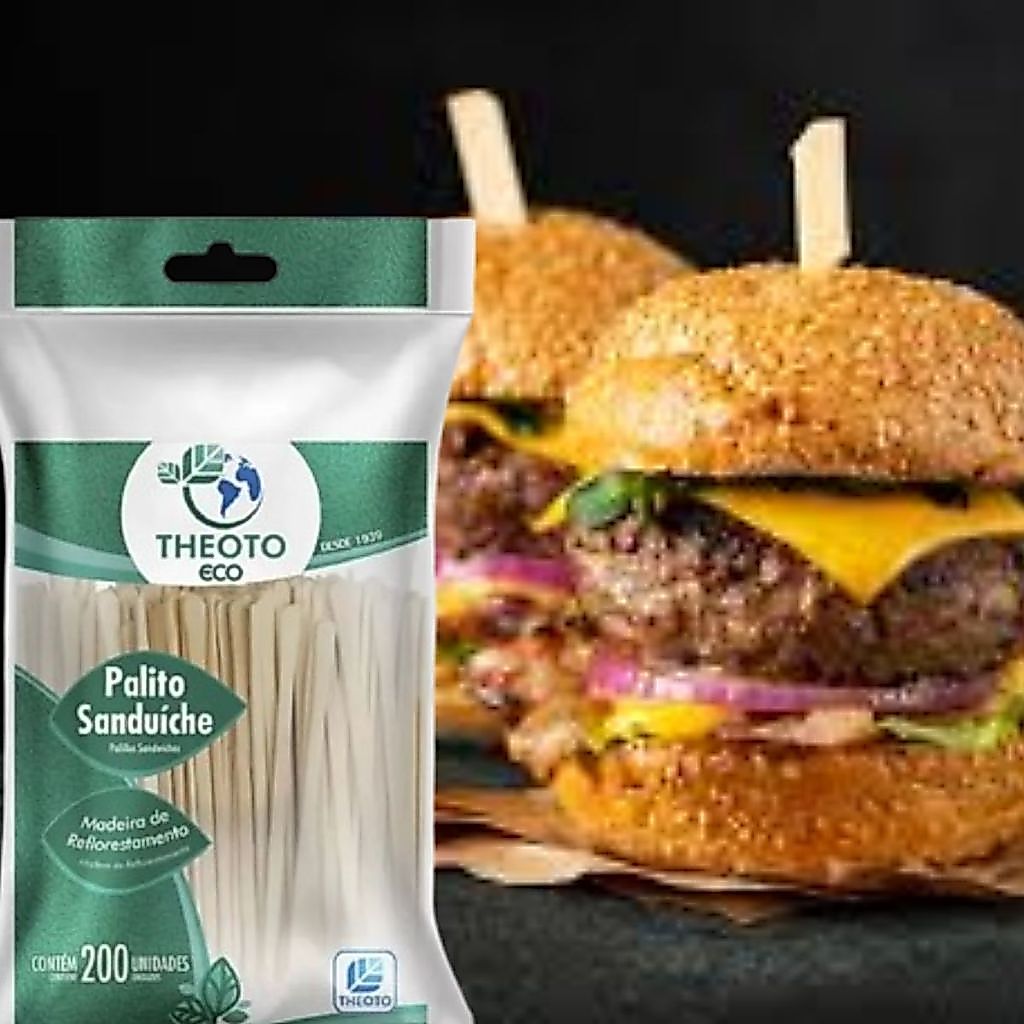 Palito Sanduiche Espeto para Aperitivos de Frios e Petiscos - pct com 200 — imagem 2 de 2