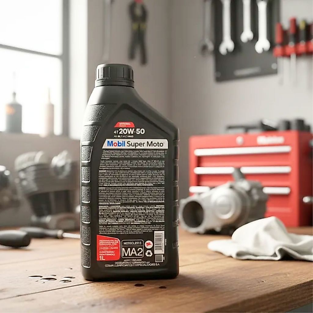 Kit Óleo Mobil 20w50 Mineral Super Moto 4 Tempos (3 Litros) · foto 2