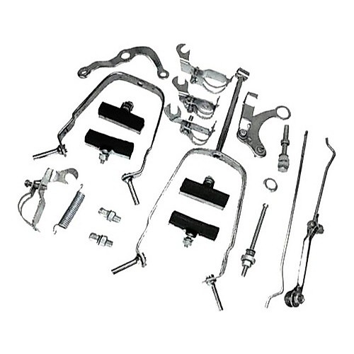 Kit Freio Sueco Bicicleta Monark Antiga Caneta Completo tipo Varão Traseiro e Dianteiro c/ Sapatas