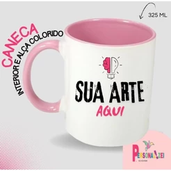 Caneca Porcelana Personalizada Sua Ideia Aqui Logo Foto Arte