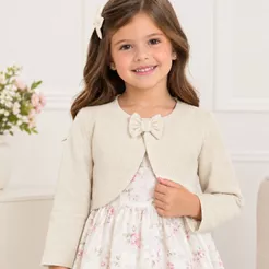 Casaco Bolero de menina infantil em PLUSH.