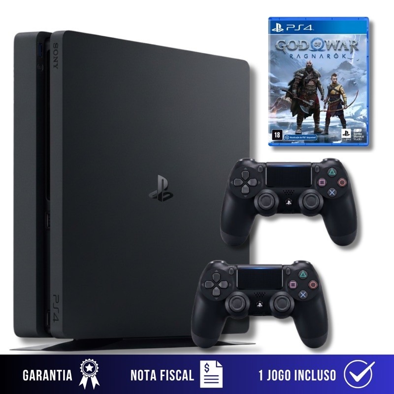 PlayStation 4 Slim 1 tera ou 500gb + 1 ou 2 controles + 1 jogo a escolha