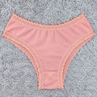 Calcinha basica de a Algodão Confortavel com Renda Confortavel P, M, G, GG