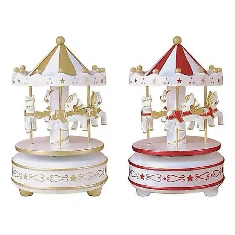 Carrossel Natalino Musical 17x11cm em Plástico  NATAL