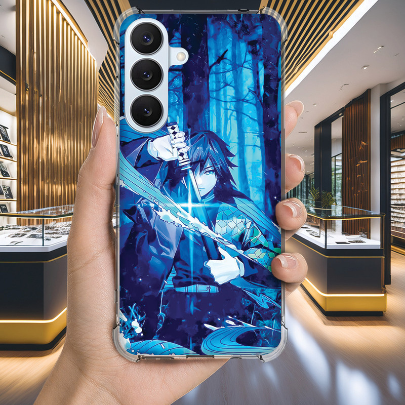 Capa Capinha GALAXY A24 A23 A22 A21S A21 A20S A20 A17 A16 A15 A14 Anti-impacto Personalizada anime DEMON slayer (3355)
