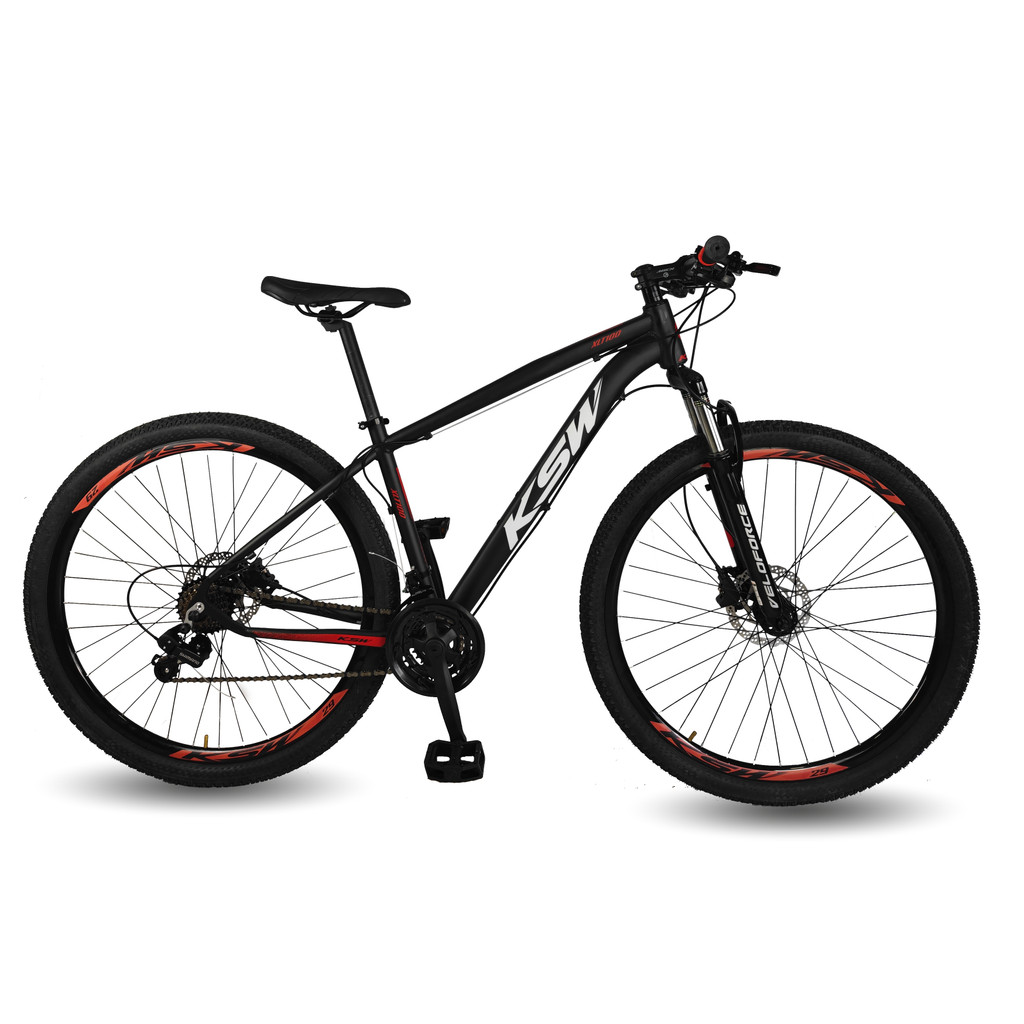 Bicicleta Aro 29 Ksw 24 V Shimano Freio Hidráulico/Trava/K7