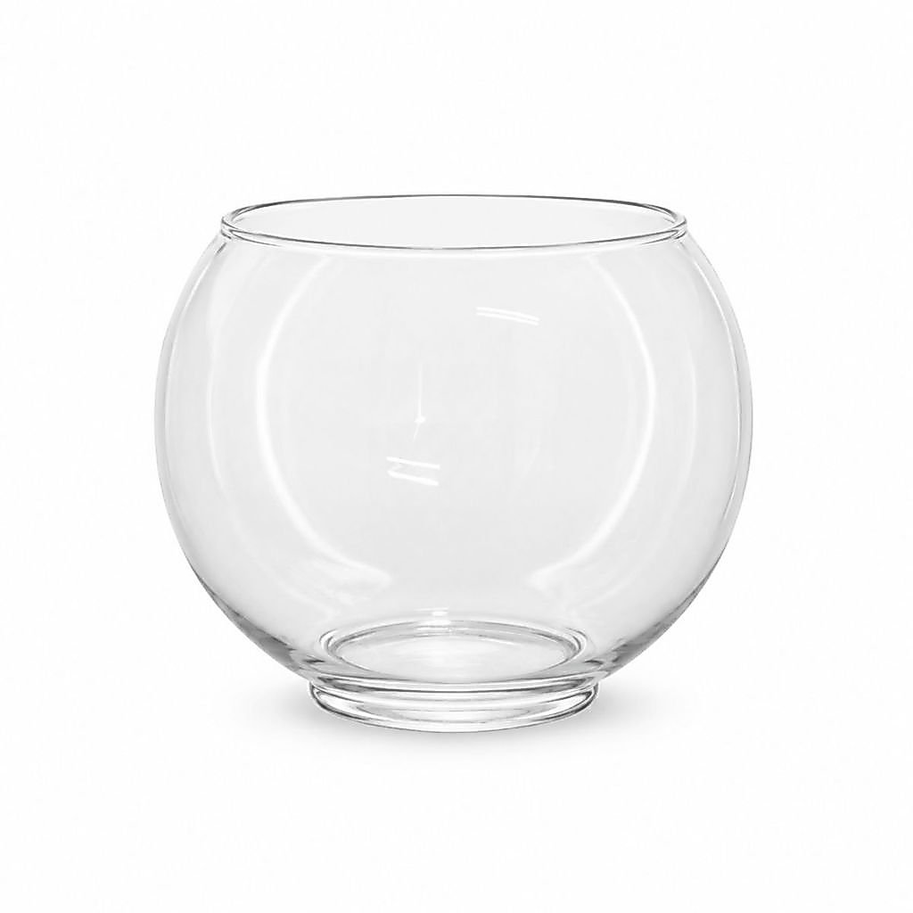 Vaso Aquário Vidro Redondo Para Decoração Terrario