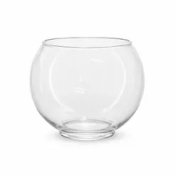 Vaso Aquário Vidro Redondo Para Decoração Terrario