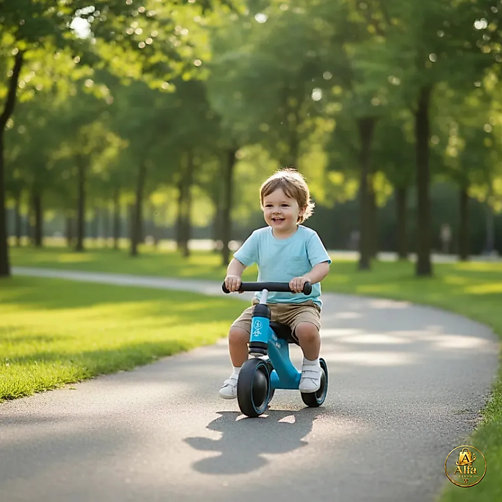 Bicicleta Mini Sem Pedal Infantil Azul Bebê Criança Equilíbrio Autonomia Primeira Bicicleta Presente