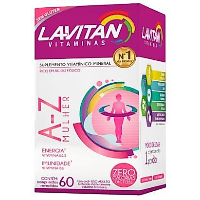 Lavitan Vitaminas A-Z Original Mulher Com 60 Cápsulas polivitamico